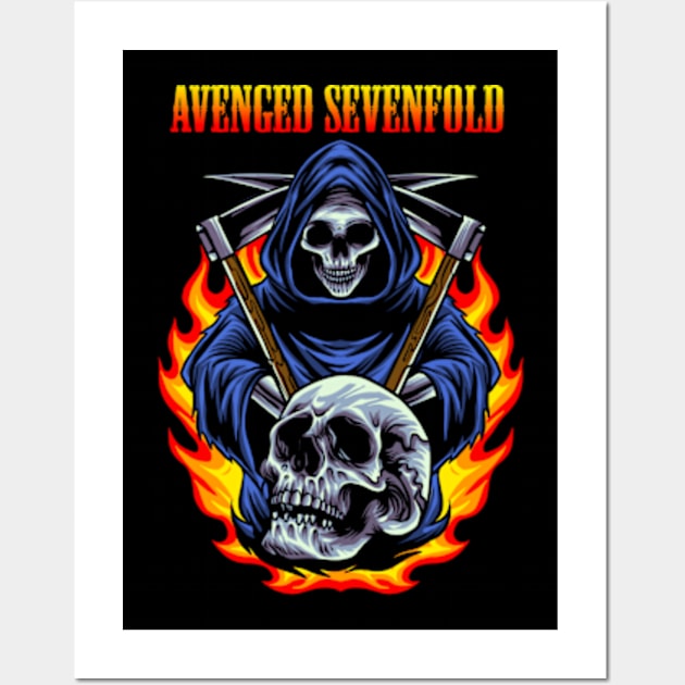 SEVENFOLD AVENGED BAND Wall Art by rackoto